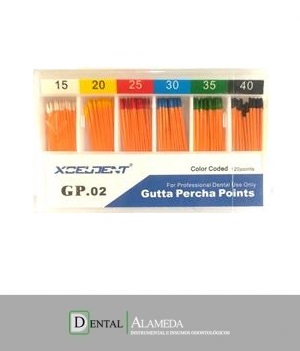 CONOS DE GUTAPERCHA TAPER .02 - AZDENT/X-CELDENT