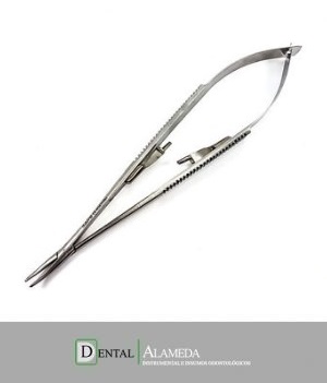 PORTA AGUJAS CASTROVIEJO CURVA - 14cm.