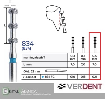 Fresa Diamante Triple Rueda A/V 021 (V314.834)
