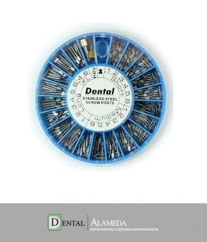 PERNO / ESPIGA METALICO INTRA-RADICULAR (TIPO MOOSER) X 120 UNIDADES