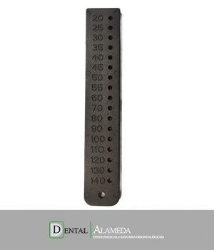 REGLA CALIBRADOR DE CONOS DE GUTAPERCHA