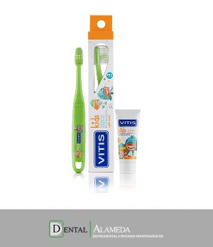Pack Cepillo VITIS® kids + mini pasta 8ml